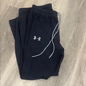 Under Armour Black Leggings with Silver Logo